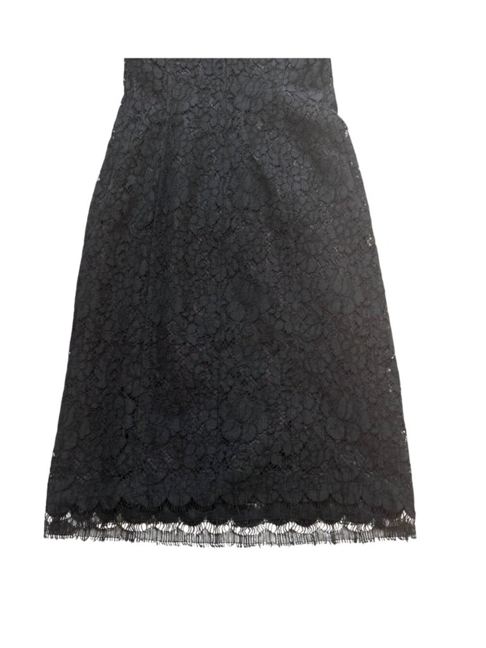 Prada Black Lace Dress Navy Underlayer Italy 44 Never Worn Garment Bag - Picture 10 of 15